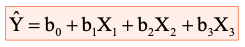 Y =b, +b,X, +b,X, +b,X,
