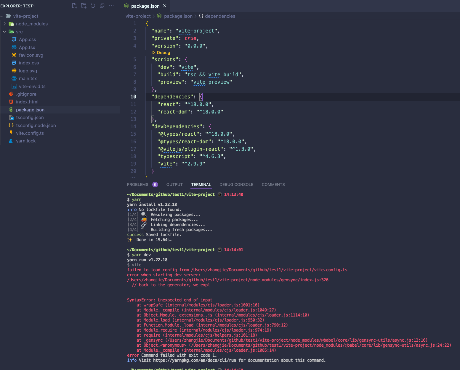 I can't run vite project in Apple M1 pro · vitejs vite · Discussion ...