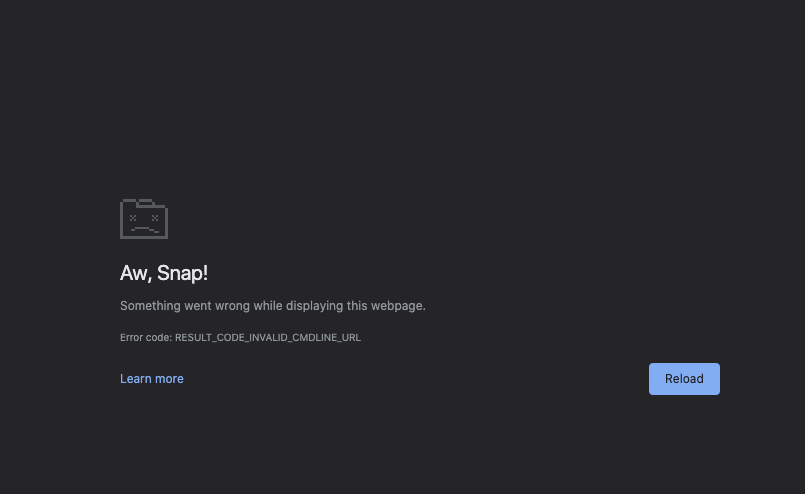 Browser Code Error Chrome browser crashes when attempting to upload multiple files (1000 ...