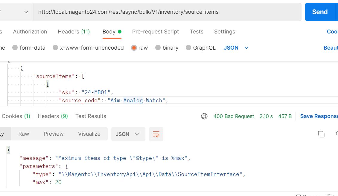 Bulk API requests 'Maximum items of type "%type" is %max' · Issue ...