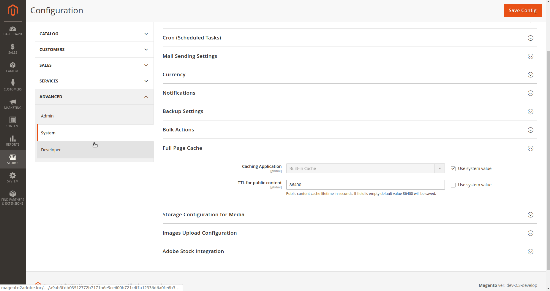Configuration cannot be saved if Adobe Stock Integration is not configured · Issue 696