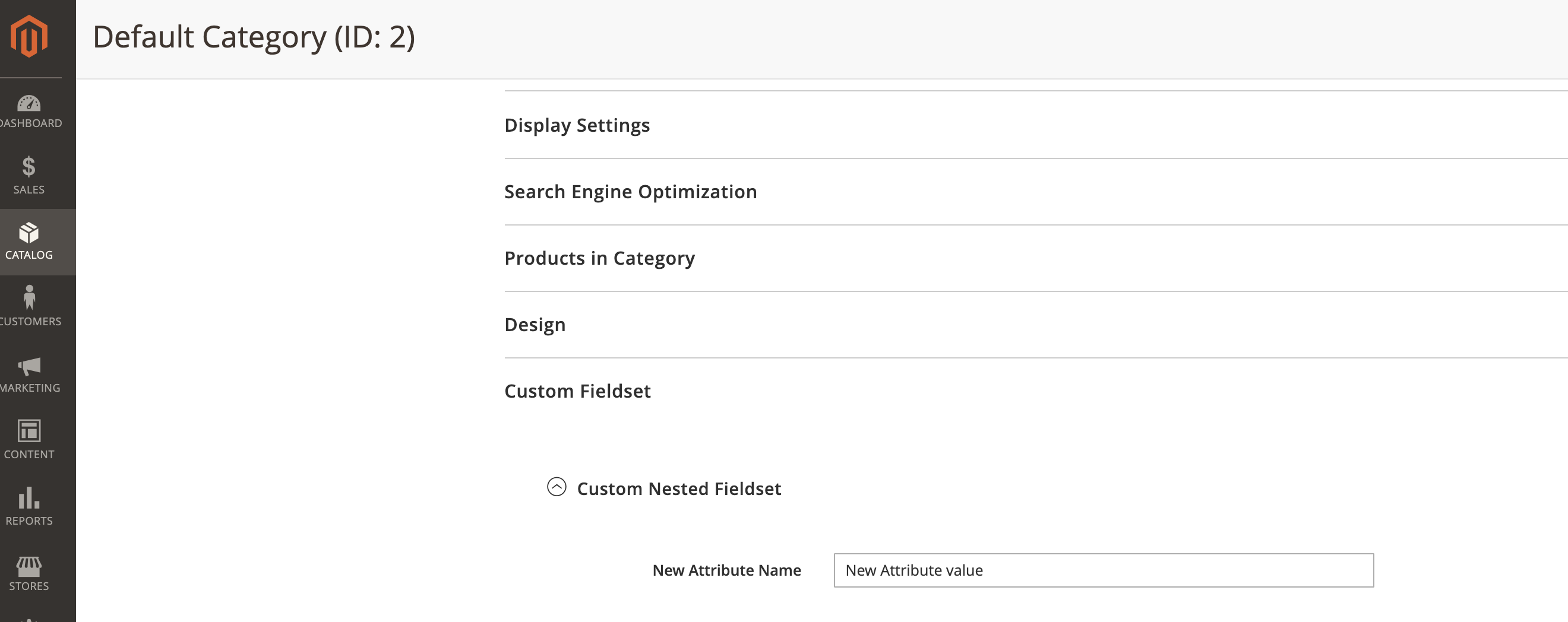 Adminhtml Category Form Nested Fieldsets breaks dataScope · Issue