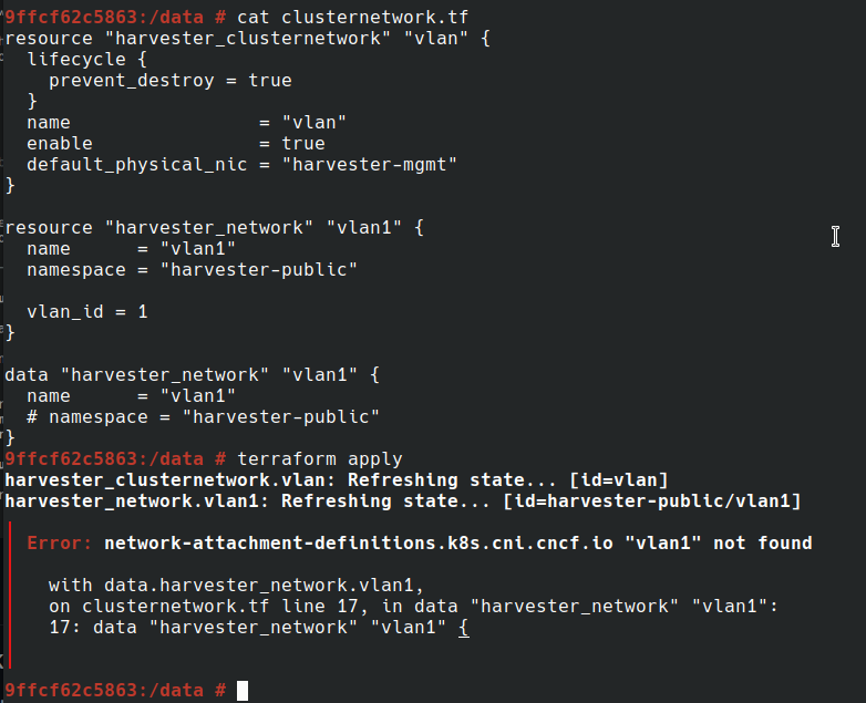 [BUG] [terraform provider] wrong assigned when using