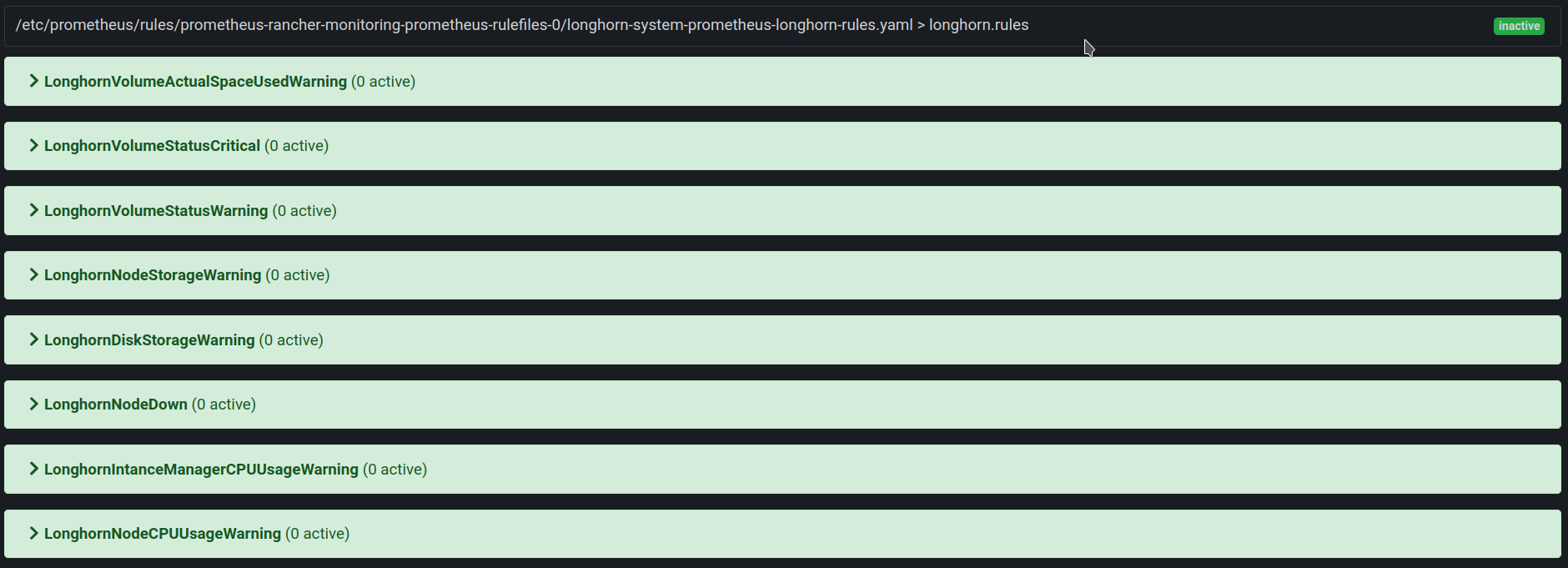 [FEATURE] Add rules for Harvester, Longhorn, kubevirt · Issue 2520