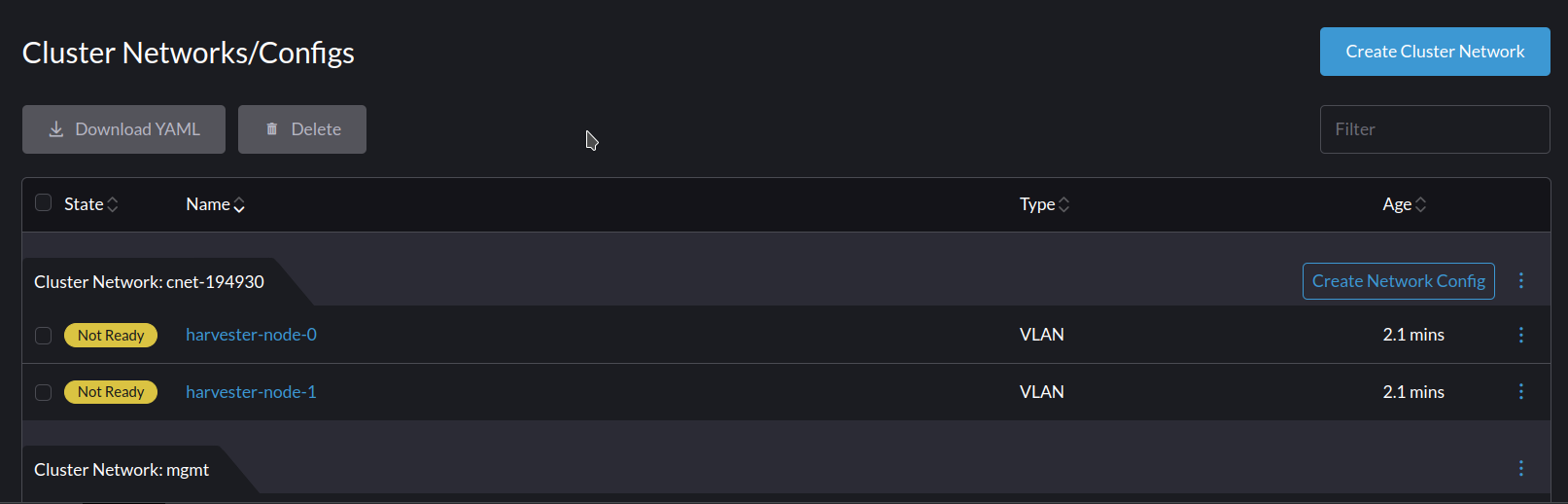 [BUG] Cluster Config stuck in `Not Ready` · Issue #3827 · harvester ...