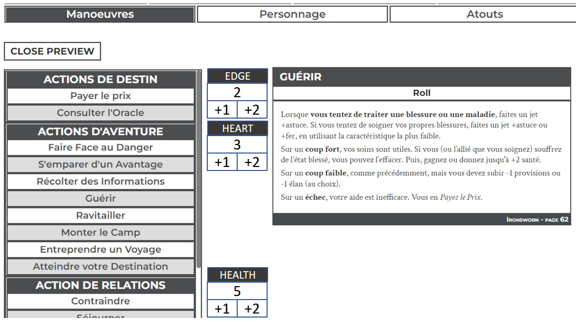 [Ironsworn] Reduce the number of clicks when rolling moves · Issue 10849 · Roll20/roll20
