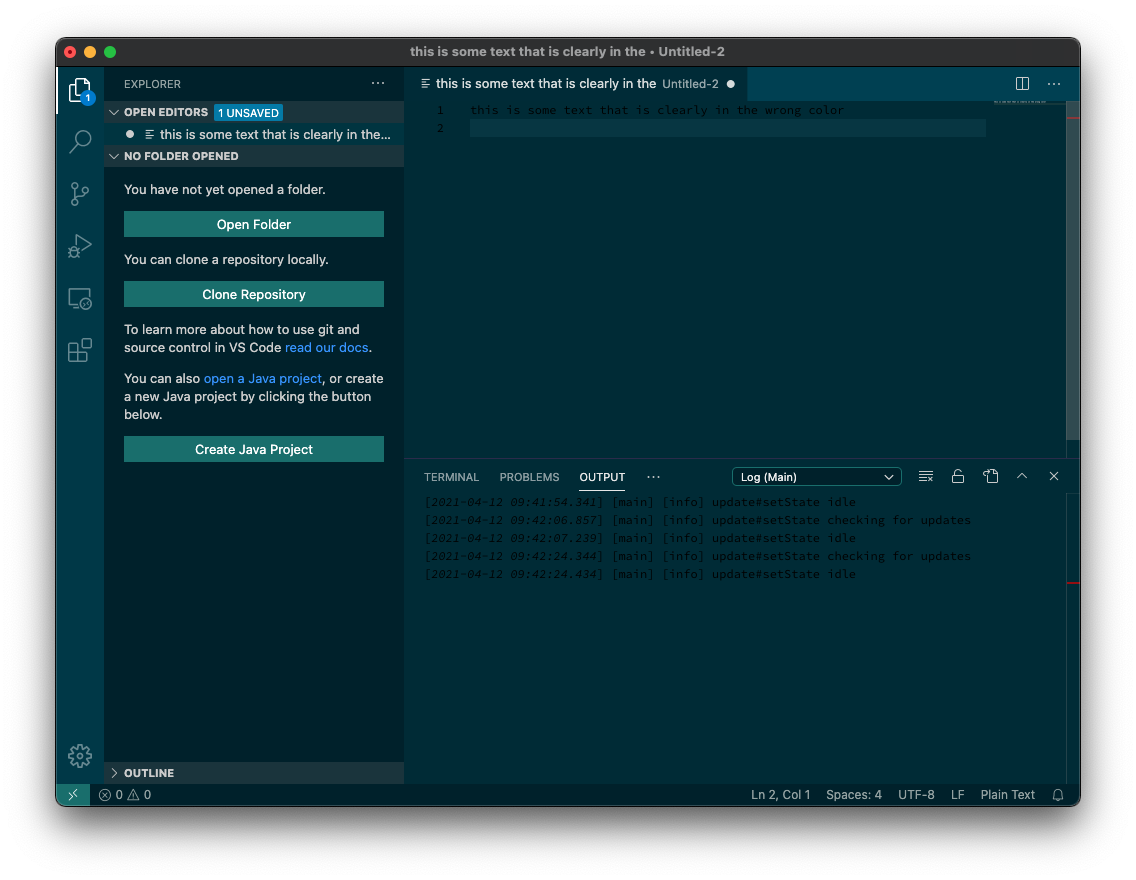 Text appears only in black · Issue #121102 · microsoft/vscode · GitHub
