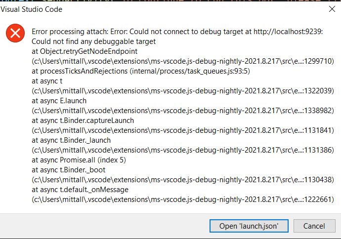 Debug doesnt work when creating message extension and tab capabilities ...