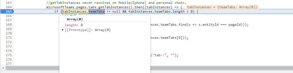 getTabInstances doesnt resolve in Personal chat · Issue #1487 ...