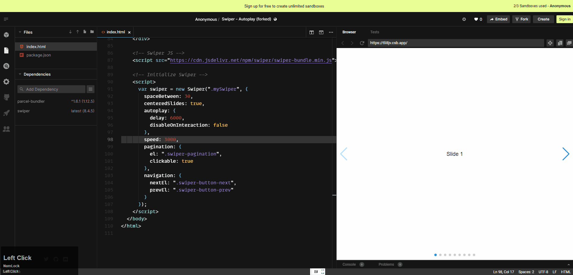 When user drags mouse vertically on a horizontal swiper on PC, the ...