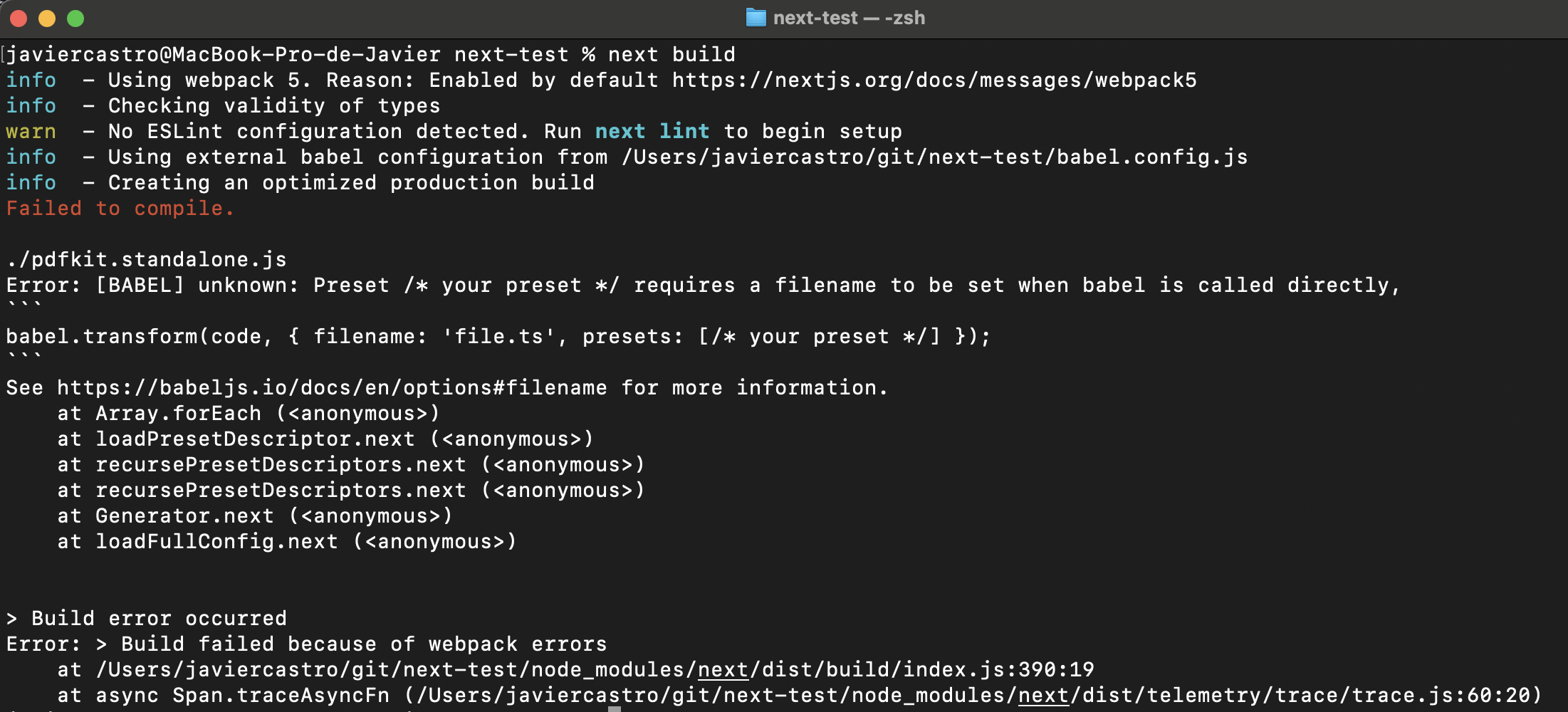 next build, error when trying to ignore already bundled file · vercel ...
