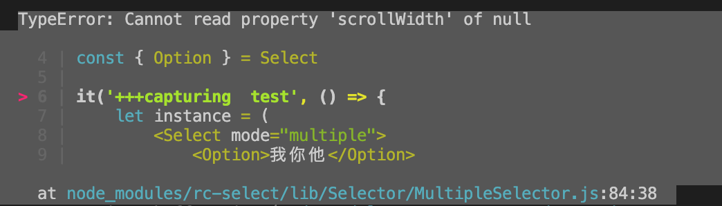 当 select 组件的 mode 为 multiple， 单元测试不通过 · Issue #30296 · ant-design/ant ...