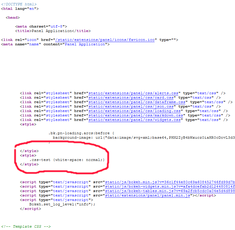 template.FastGridTemplate.save() not exporting raw_css to .html file ...