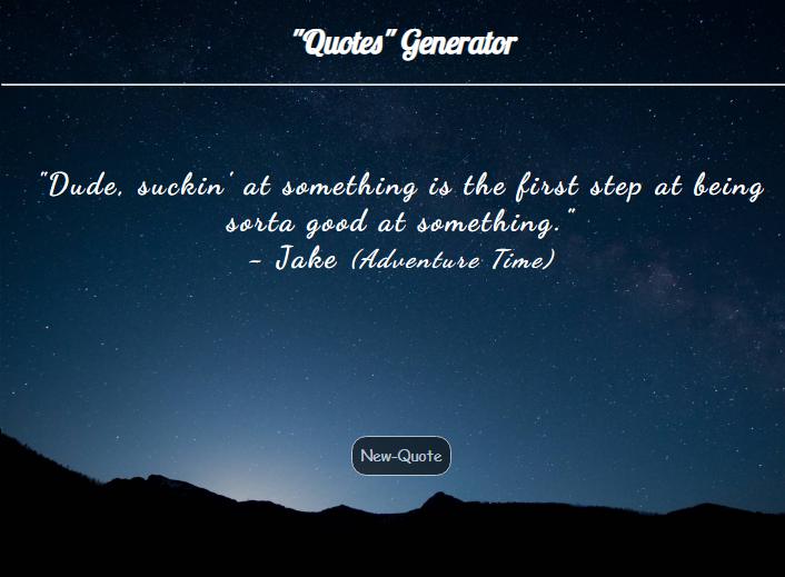 GitHub - Rsr0/Quote-generator: Displays a unique quote each time.
