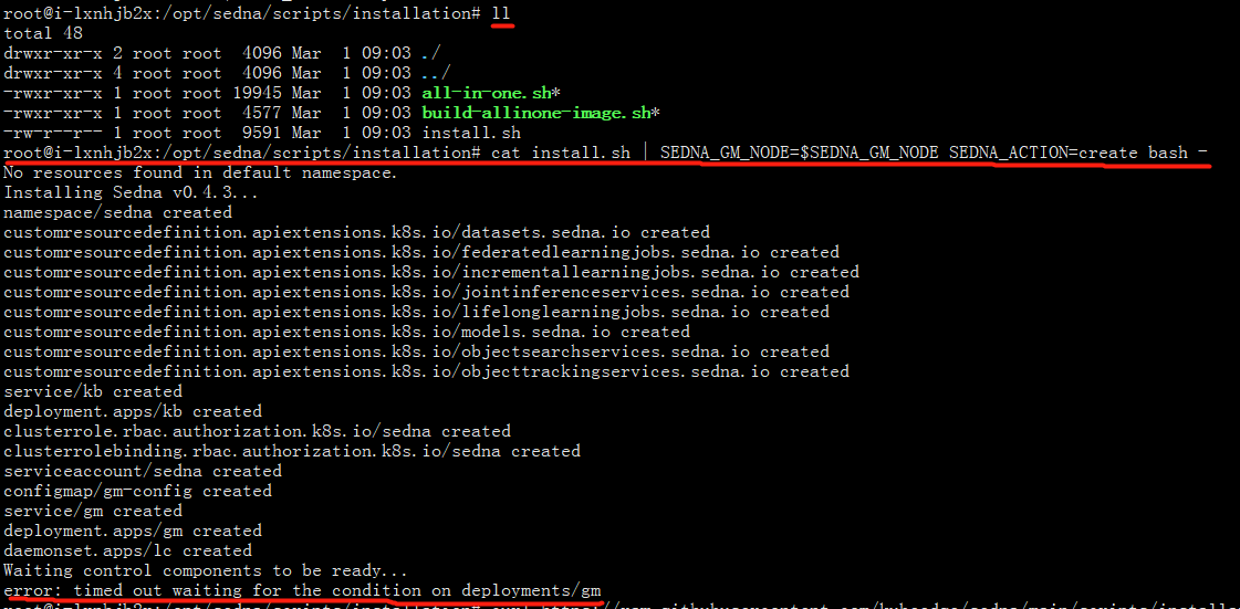 An error occurred while installing Sedna · Issue #278 · kubeedge/sedna ...