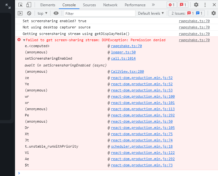 No Screen Sharing with own Element Desktop Build · Issue #21111 ...