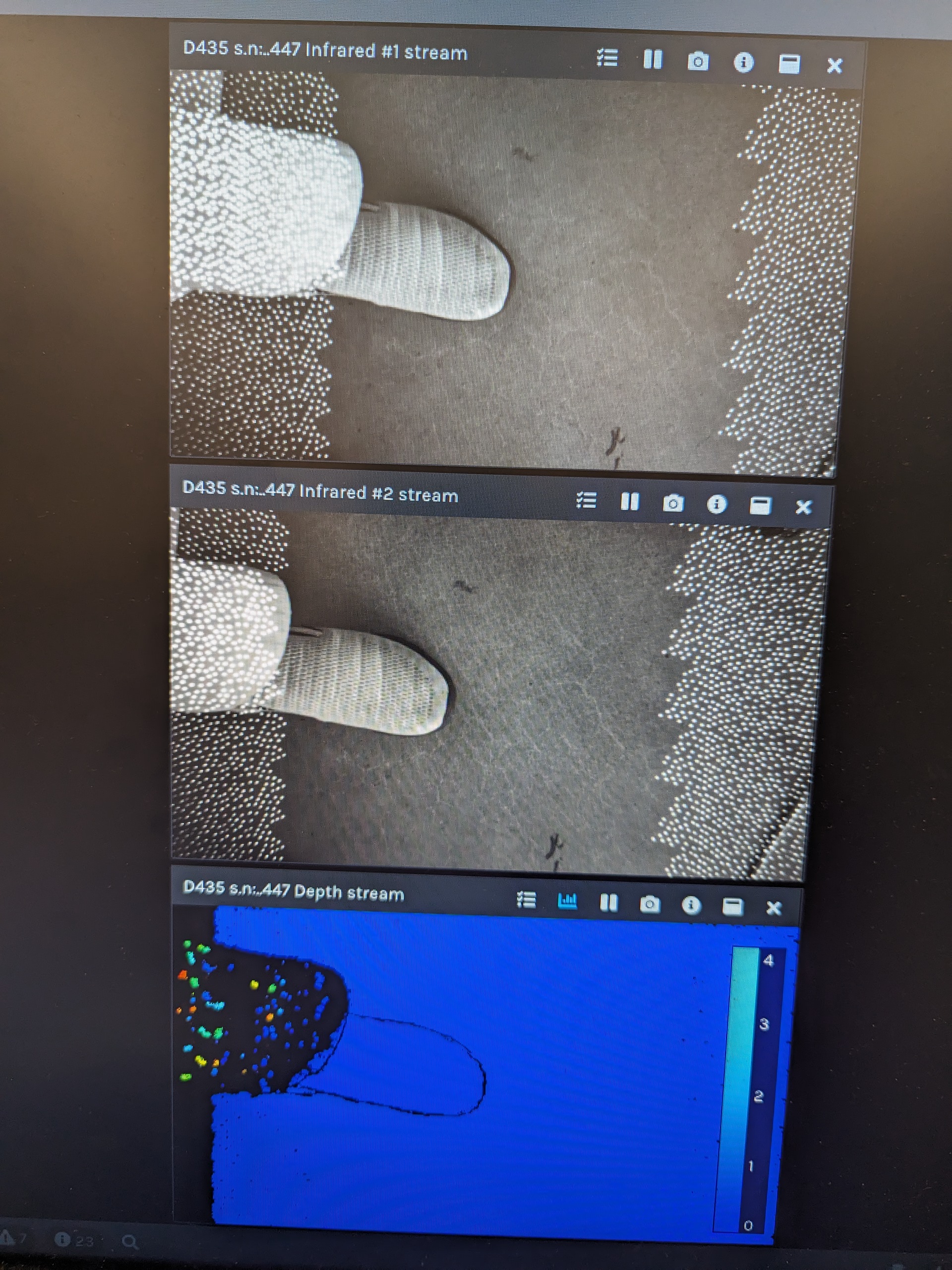 D435f camera projector not working for a particular unit · Issue 12035