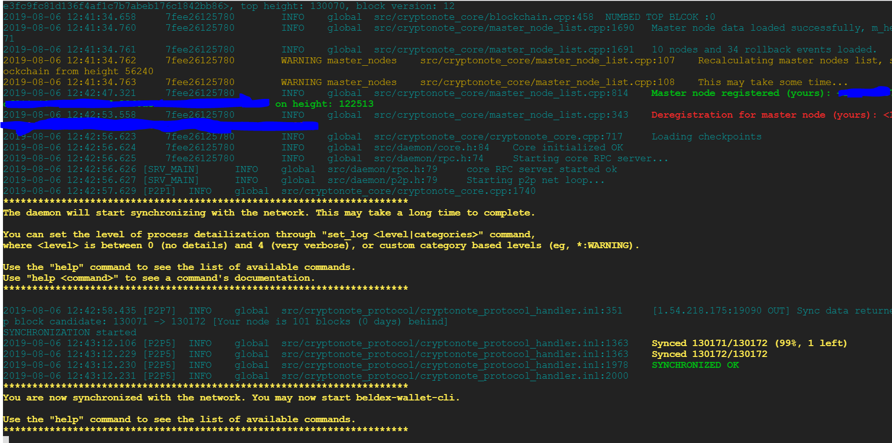 Master node not registering to network after updating code from 3.1.3 ...