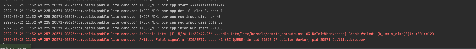 ppocr3 安卓demo识别模型无法运行 · Issue #6404 · PaddlePaddle/PaddleOCR · GitHub