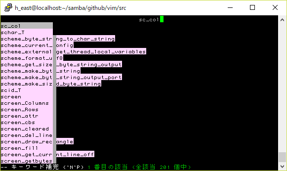 インサートモード補完ポップアップメニューの表示位置と幅がおかしい · Issue #1153 · vim-jp/issues · GitHub