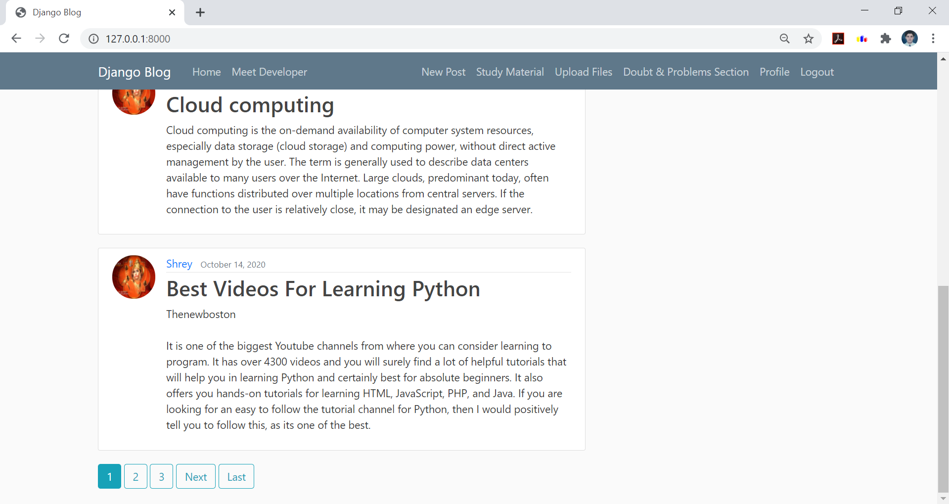 GitHub - shreyrai99/django_blog: A website where students can create ...