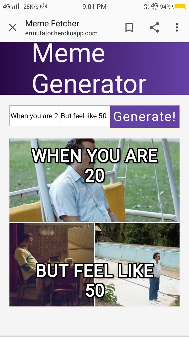 Any Meme Random Generator GitHub - shreyrai99/react_meme_permutator: A website made from React ...