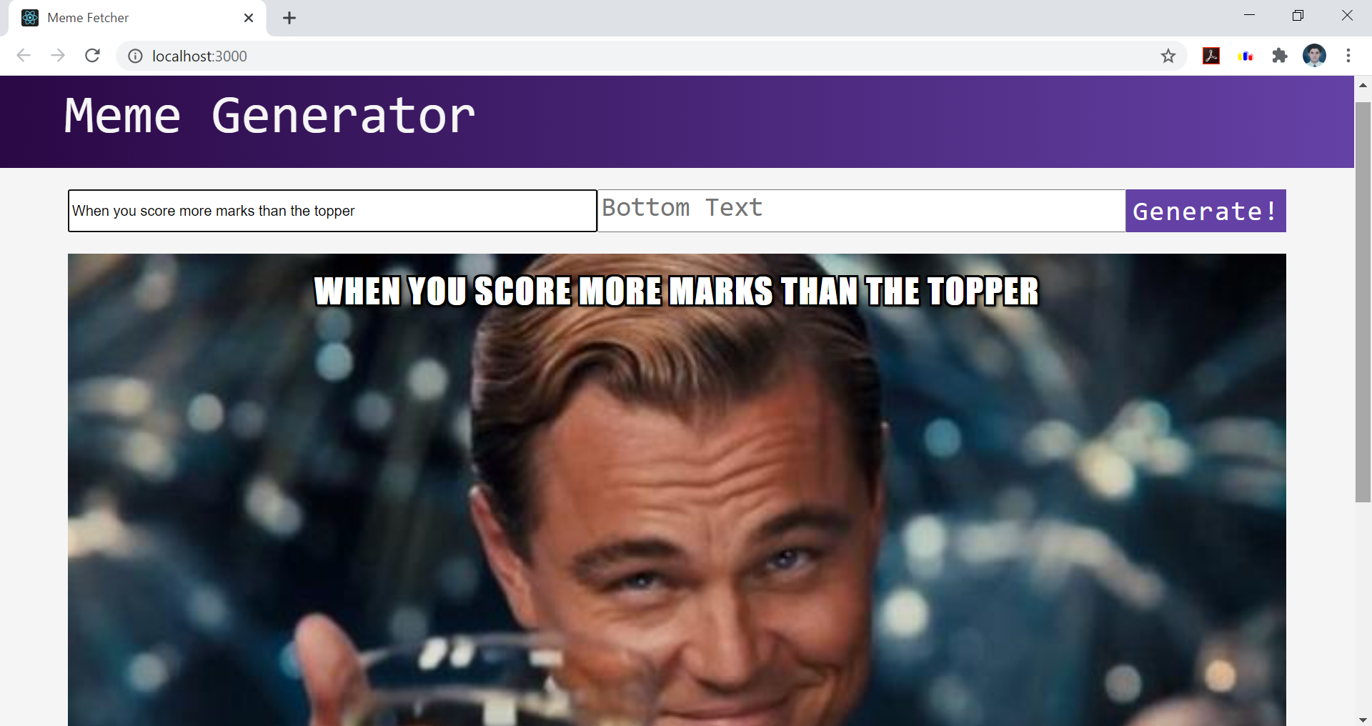 GitHub - shreyrai99/react_meme_permutator: A website made from React ...