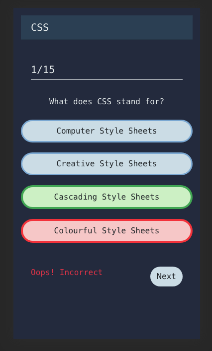 GitHub - SashaLawrence/quizz-front-end: Quiz App - Group React + Redux ...