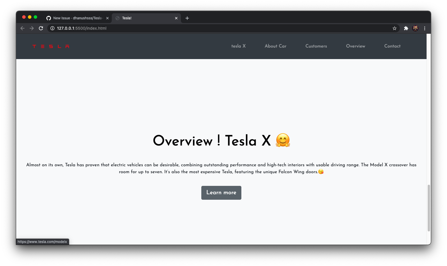 GitHub - dhanushsss/Tesla-CarWeb-Project-frontend