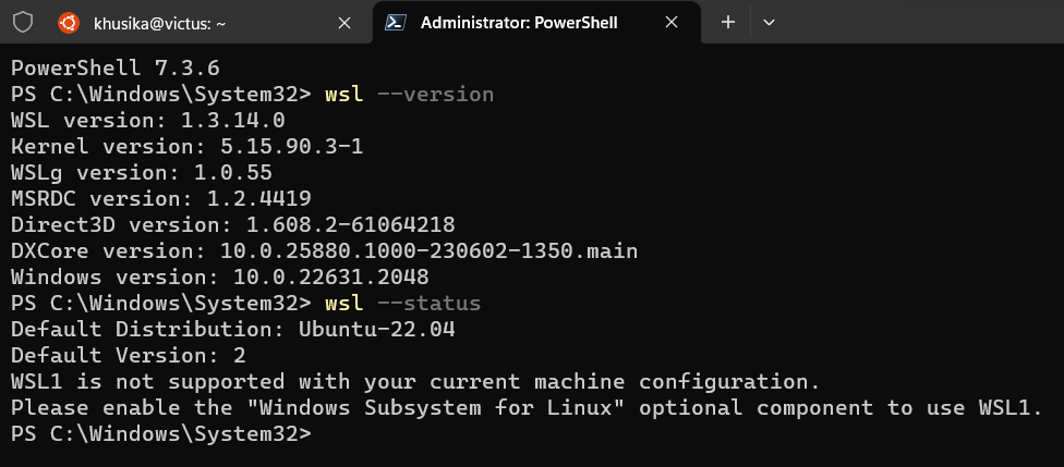 WSL2 Ubuntu fails to launch with "WslRegisterDistribution failed with ...