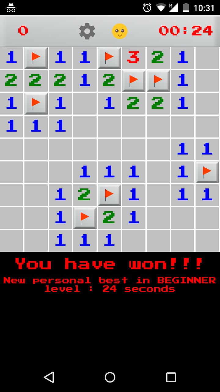 GitHub mihirjoshi21/Minesweeper A fully playable android application