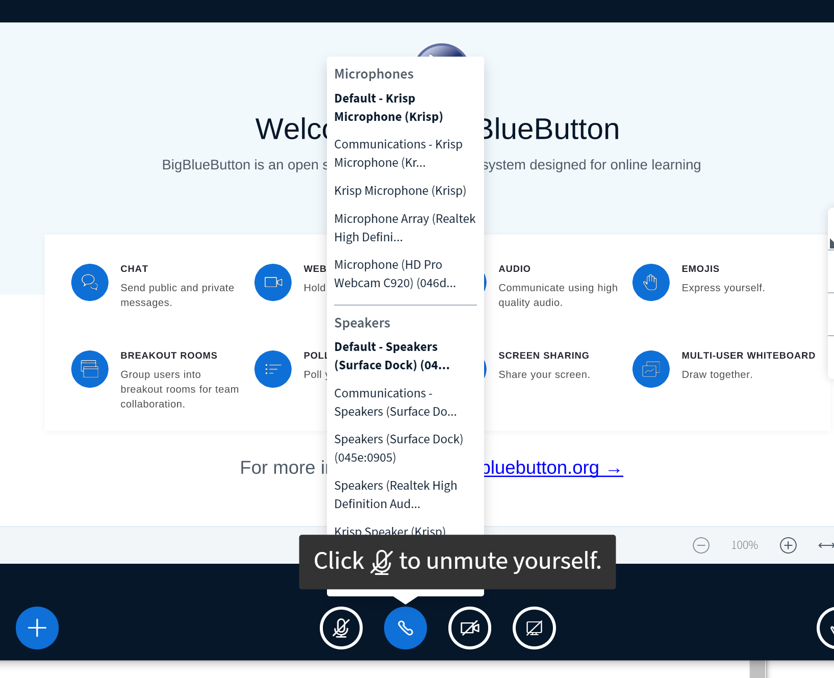2.3 beta2 when muted, cant leave audio · Issue #11913 · bigbluebutton ...