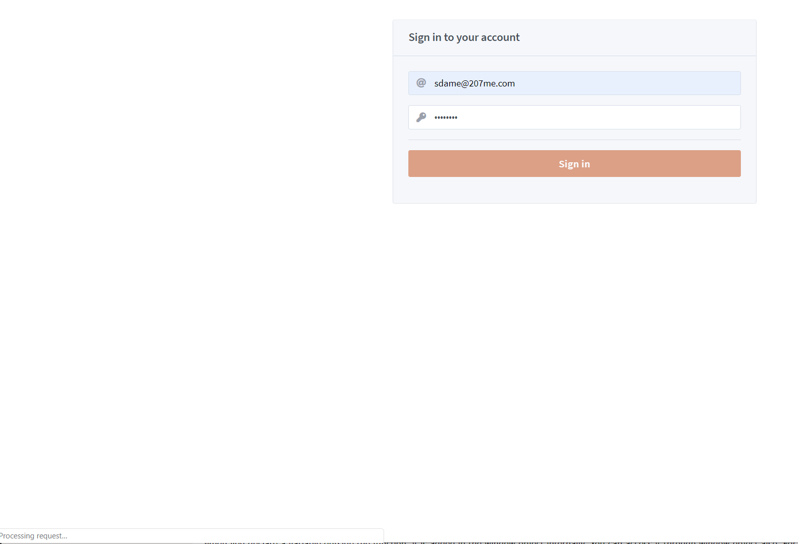 Login Stalls With Processing Request In Browser Status Issue 941 