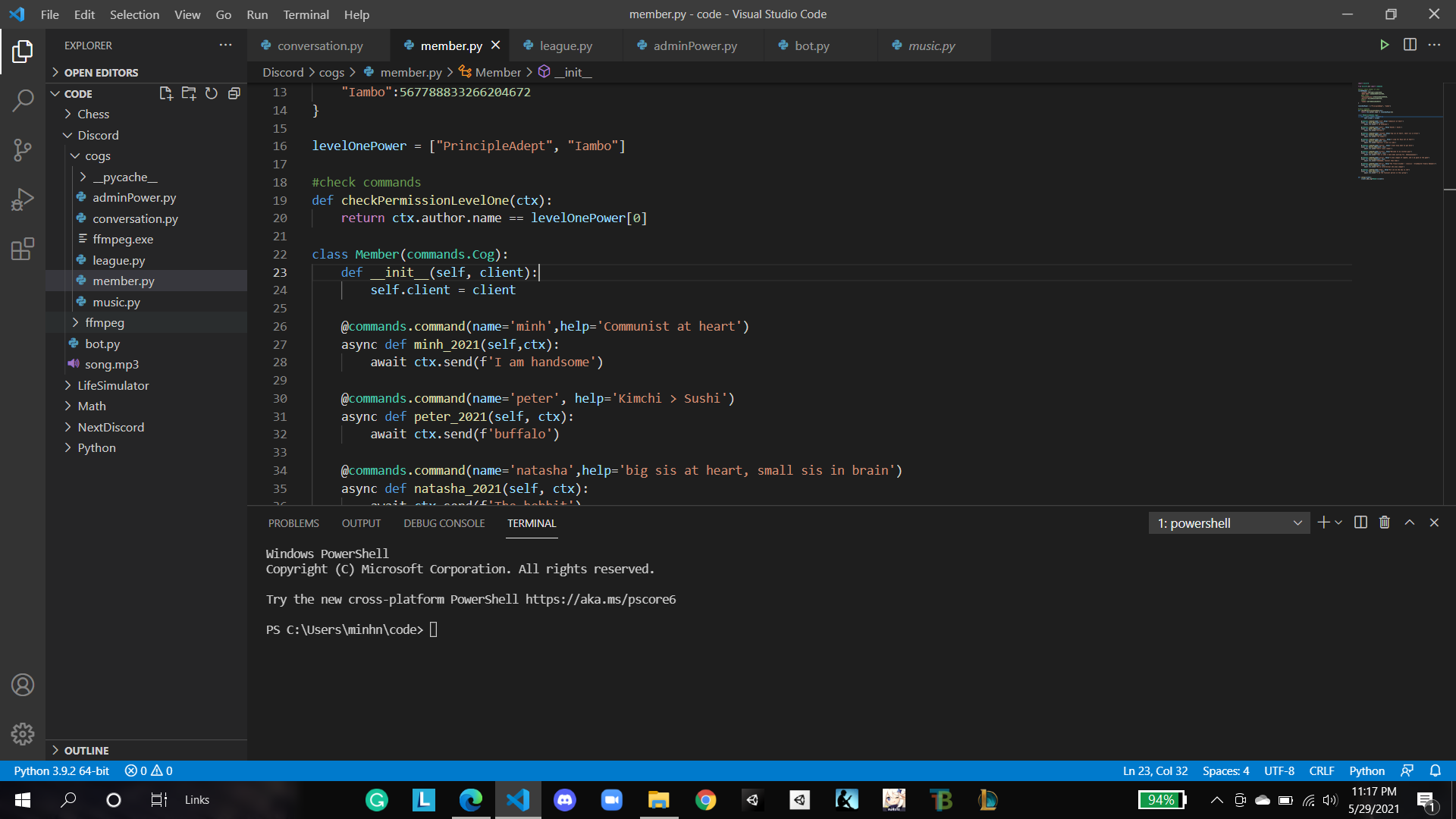 GitHub - minhnguyen2610/Discord-bot: for my comrade at VVS - first ...