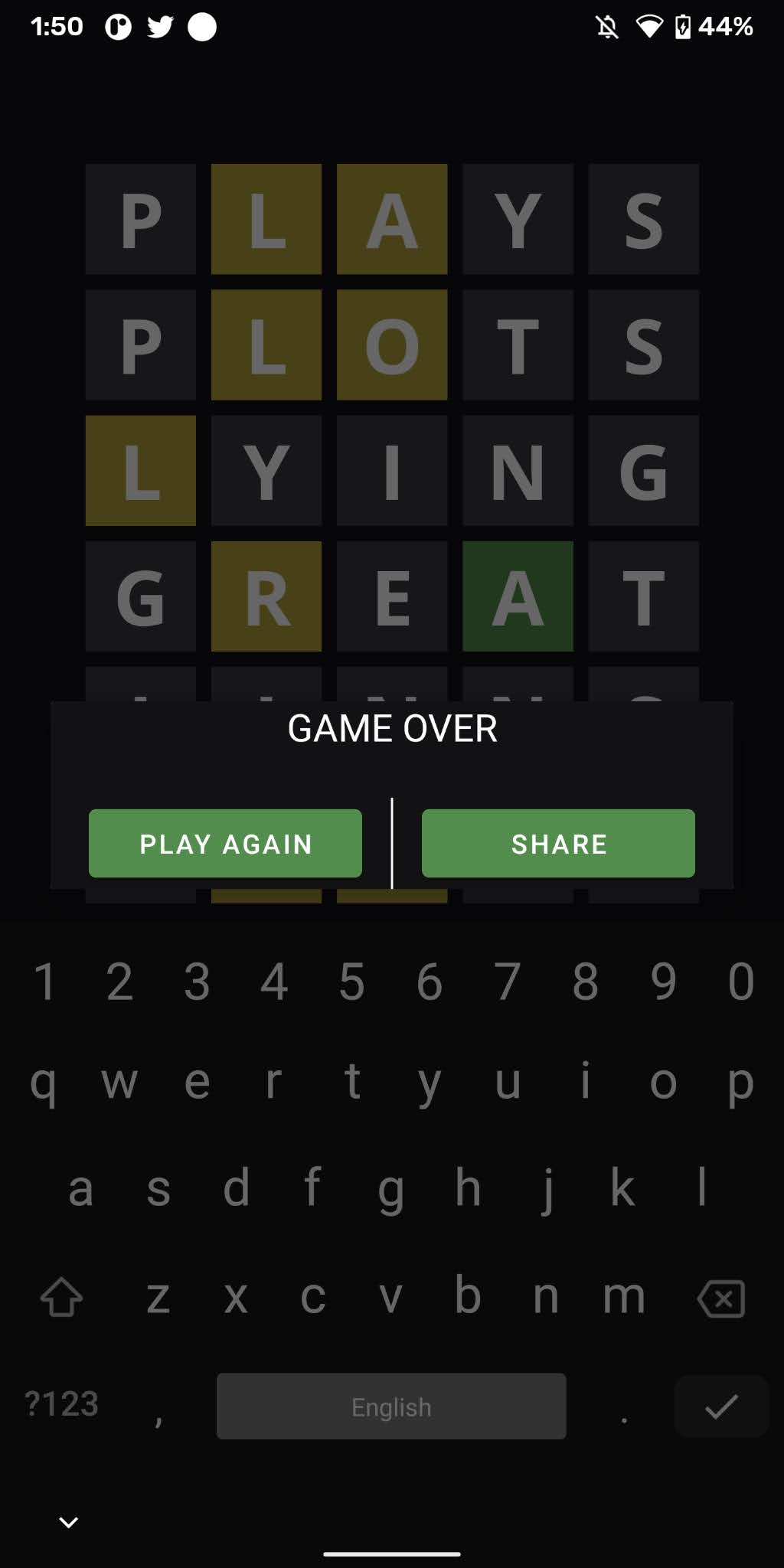 GitHub - BankSinatra/Wordle: It's a Wordle clone on Android!!