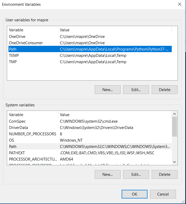 Pyscripter Will Show Python As a Registered Device but will not connect ...