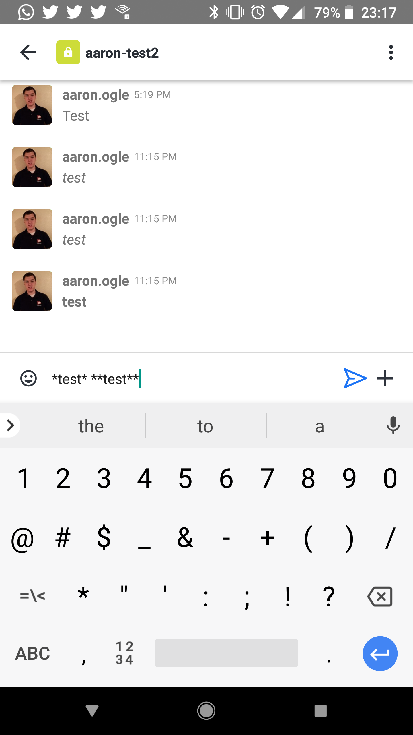 Bold and italics rendered incorrectly · Issue #174 · RocketChat/Rocket ...