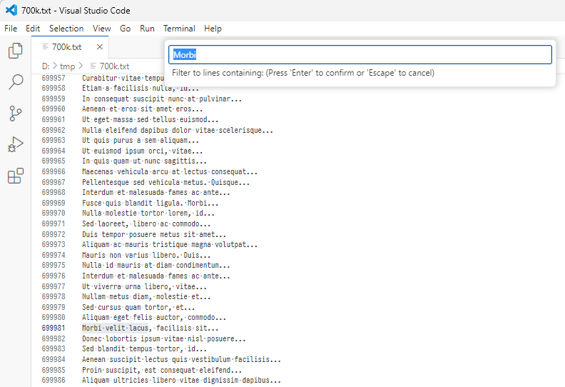 Practical Limit to the number of Filterable Lines? · Issue 29