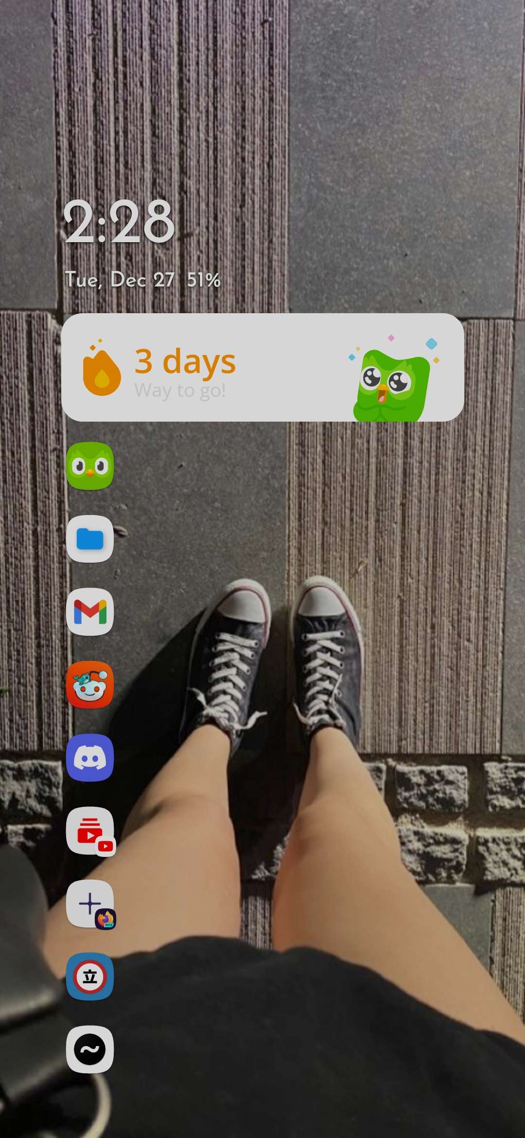 A screenshot of a Duolingo KWGT