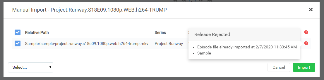 Importing error on Sonarr side · Issue #1717 · clinton-hall/nzbToMedia ...