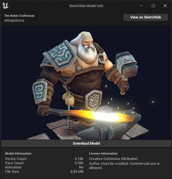 can you download your uploaded sketchfab models