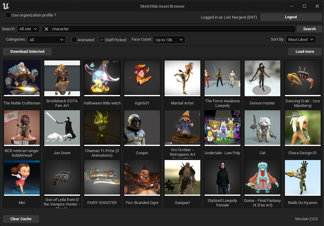 can you download your uploaded sketchfab models