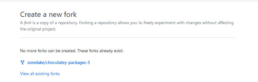 Cannot fork more than one repository with the same name · community ...
