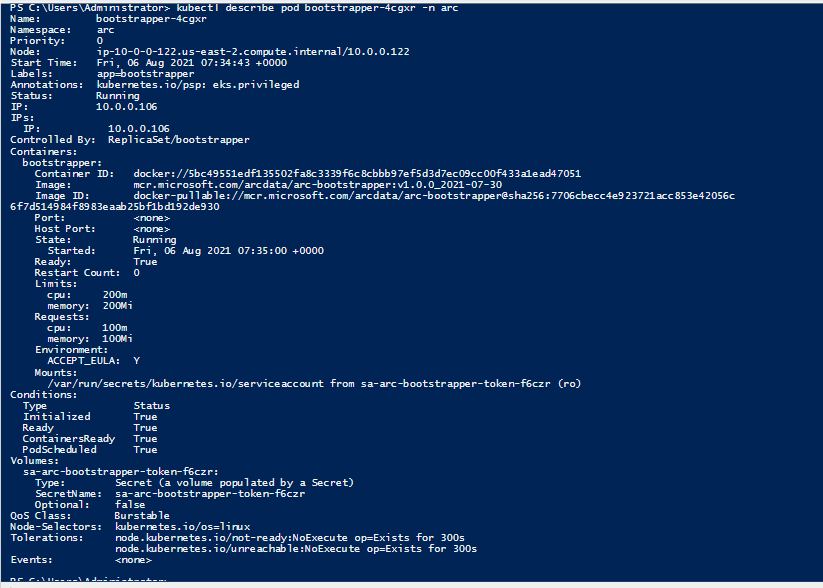 Azure Arc enabled data services for EKS : logon script does not end ...