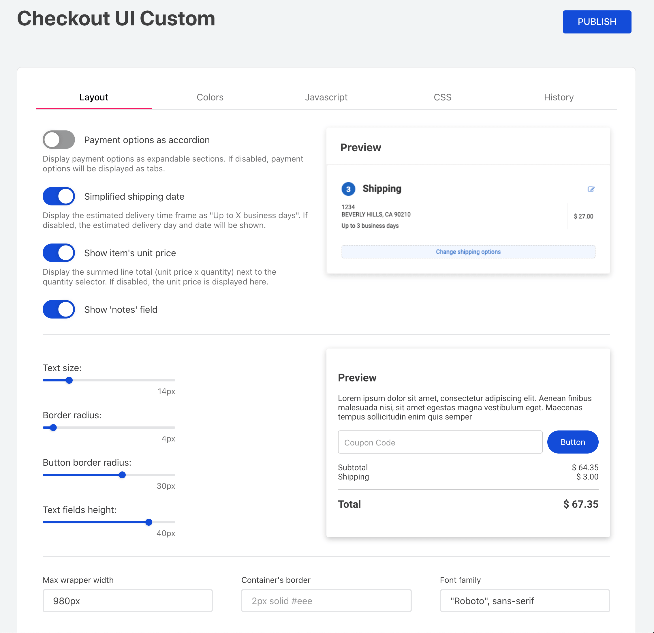 checkout-ui-custom