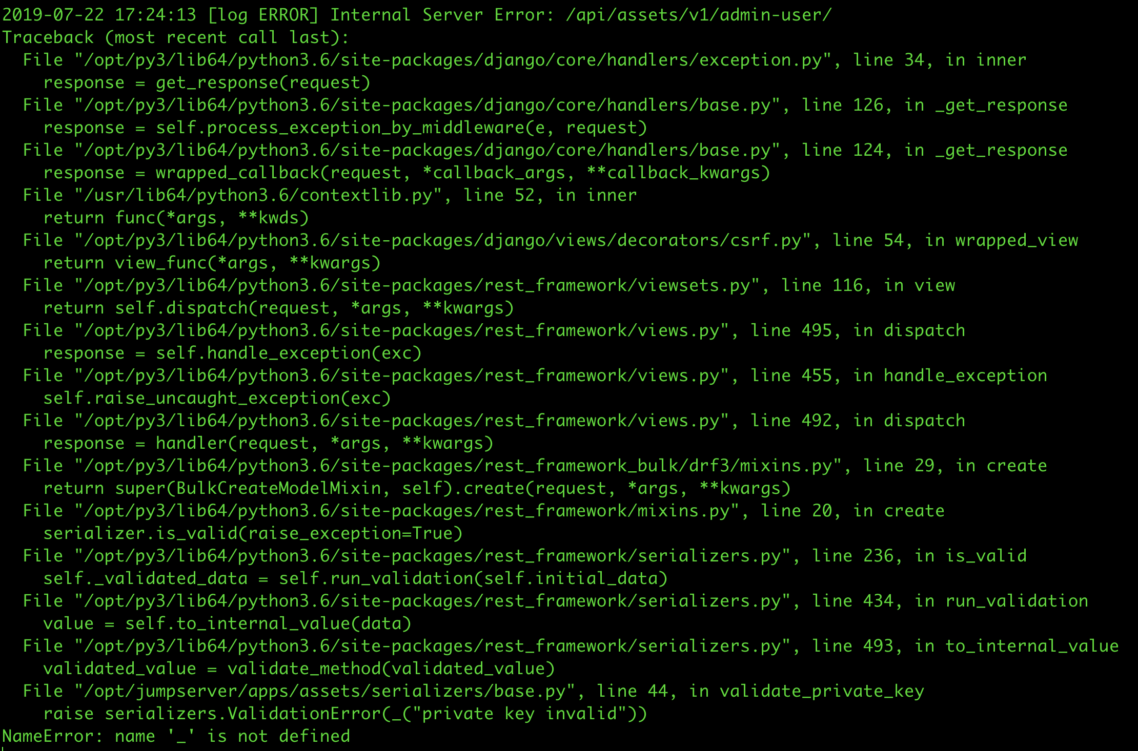 private key invalid · Issue #3010 · jumpserver/jumpserver · GitHub