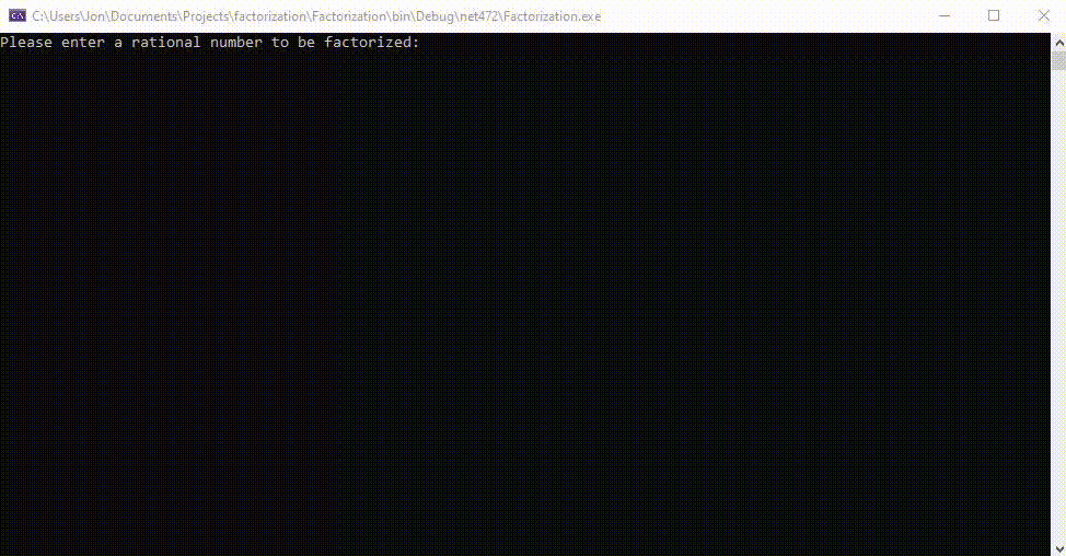 GitHub - YourRoyalLinus/factorization: A command line program that ...