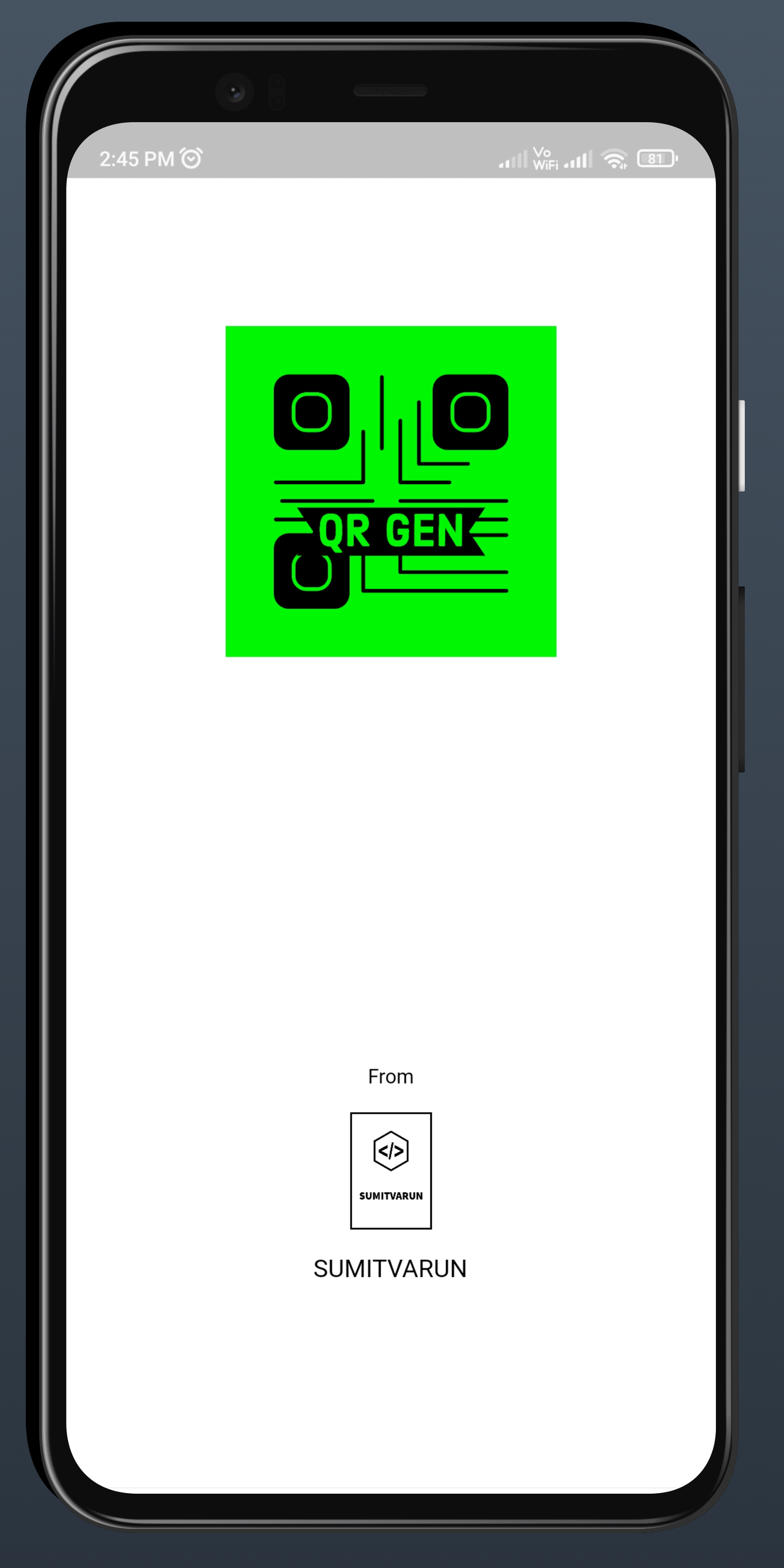 GitHub - sumitvarun/QRGEN: The features of QRGEN Application is ...