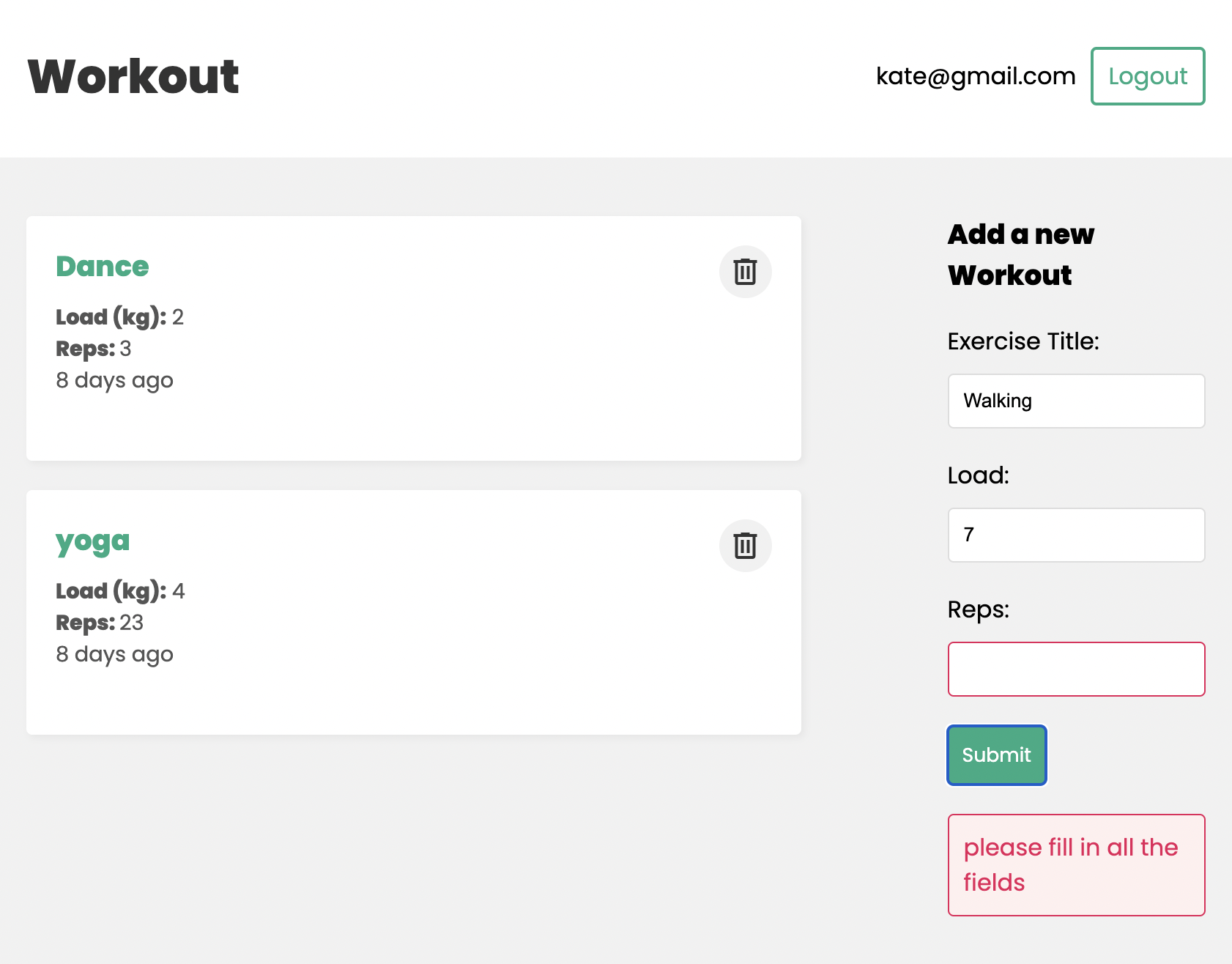 GitHub huonggiangju/Workout_app Using MERN stack