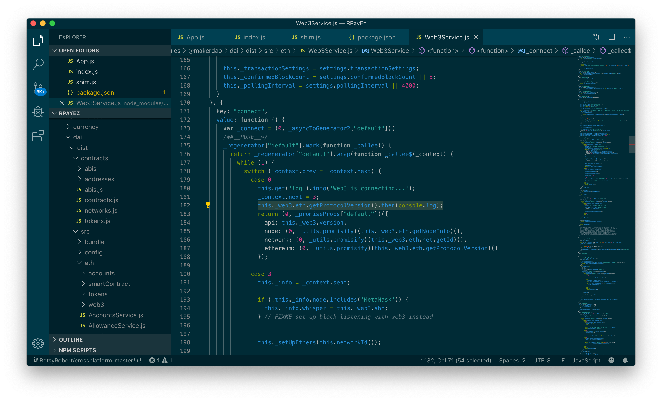 Unable to use in React Native - Get stuck at "Web3 is connecting ...
